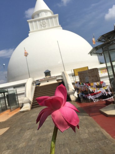 Temple blessings in Kathargama, Sri Lanka